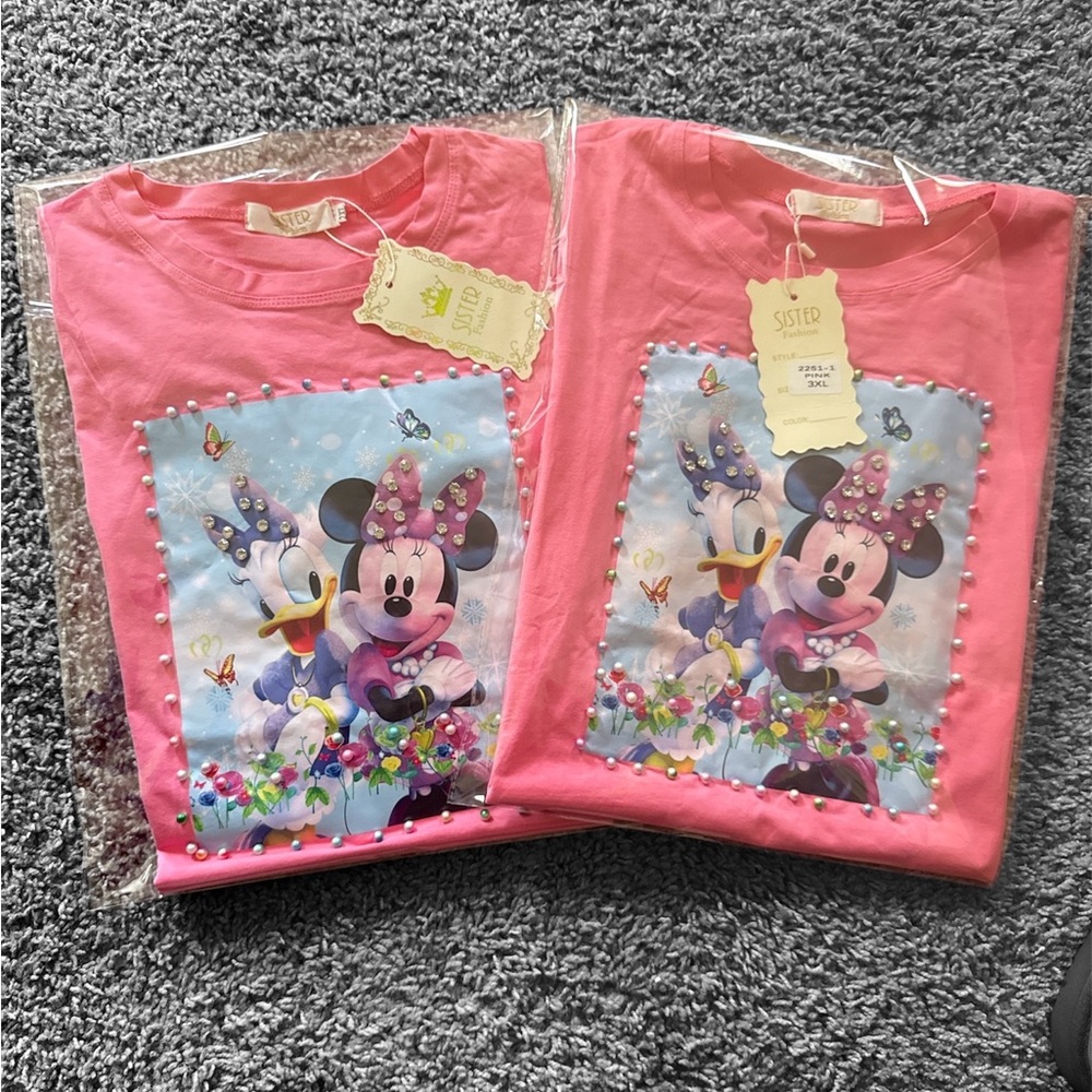 Brand new Pink Mickey & Daisy Duck T-shirt‼️